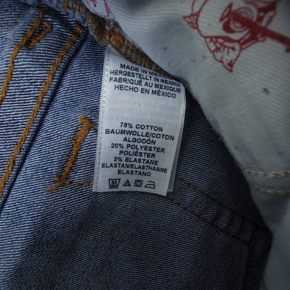 True Religion Jeans Women's Size 18 Slim Blue Mid Rise Denim - Picture 9 of 9